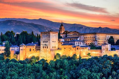 The Alhambra palace, Granada, Andalusia, Spain